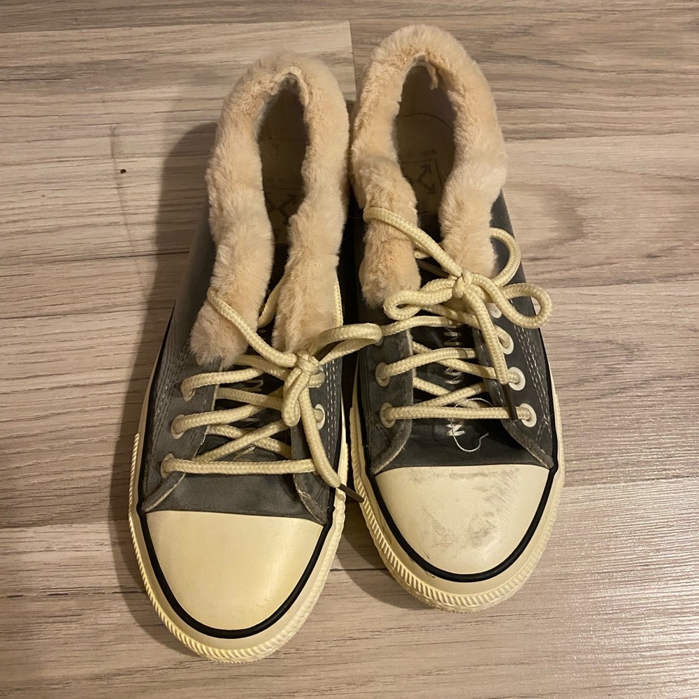 Gray shoes